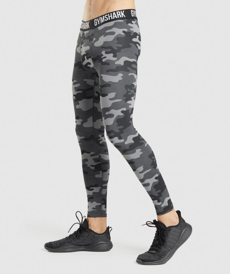 Legginsy Gymshark Element Baselayer Męskie Camo | PL 745LCA